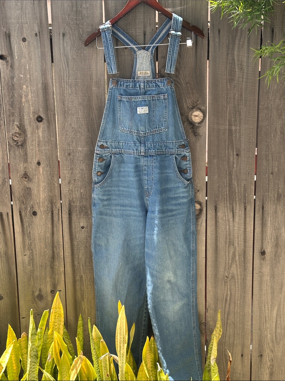 Levi’s denim overalls, womens